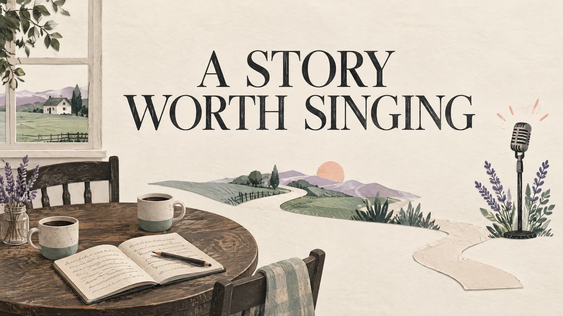 A story worth singing: a kitchen table, acoustic guitar and notebook